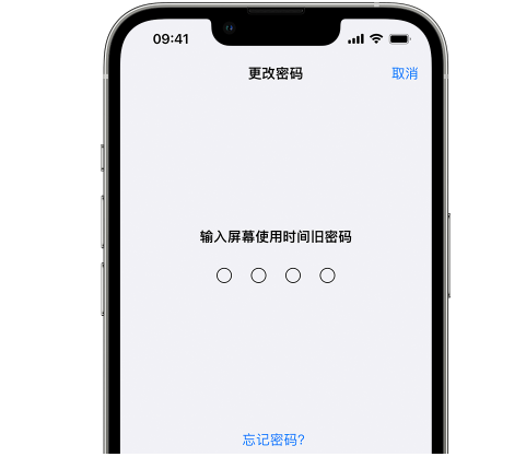 镇巴iPhone屏幕维修分享iPhone屏幕使用时间密码忘记了怎么办 