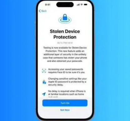镇巴苹果授权维修店分享被盗设备保护功能开启方法 