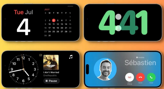 镇巴苹果手机维修分享iOS17横屏充电待机显示有什么好处 